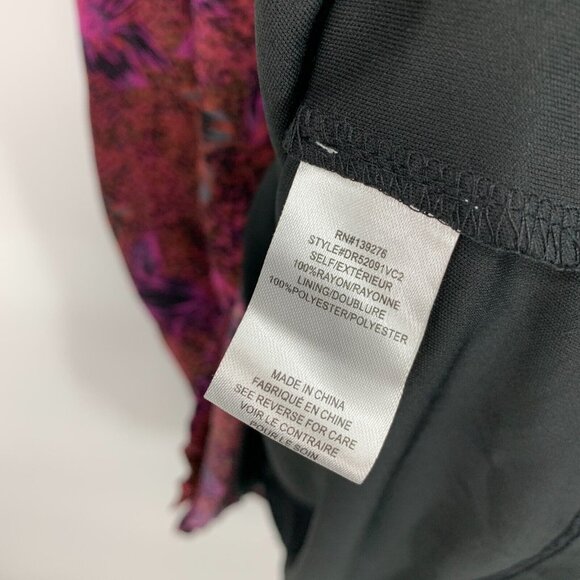 DR2 Daniel Rainn Dress Floral Print V Neck Tie Waist NWT - Picture 5 of 8